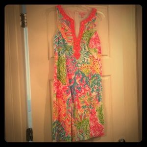 Lily Pulitzer coral print dress